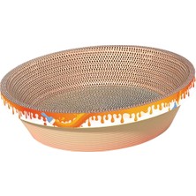 Belovee Kediler Scratcher Karton Salonu Yatak Kazık Padleri Kase Çırpma Oluklu Fırça 43X43X11CM (Yurt Dışından)