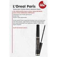 L'Oréal Paris Loreal Paris Telescopic Carbon Black Maskara Siyah