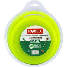 Badem10 Rodex RDY535 Misina Motorlu Tırpan Yuvarlak Misina 3.5 mm 41 Metre Çim Ot Biçme Teli