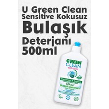 U Green Clean Sensitive Kokusuz Bulaşık Deterjanı 500 ml