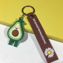 Bade Hediyelik Sevimli Avakado Figür Kayışlı Anahtarlık