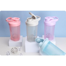 Wonderful Day Shaker Kupası Spor Fitness Su Bardağı Saplı Flip Cover Kullanışlı Bardak Milkshake Bardak Açık Su Bardağı 500ML Beyaz (Yurt Dışından)