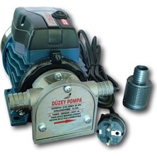 Düzey 24 Volt 1'' Çıkışlı Dıştan Çekme Mazot Aktarma Sıvı Transfer Pompası (Su - Süt - Yağ) & 5 Metre Hortumlu Set