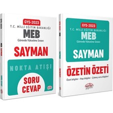 Editör Yayınları 2023 MEB GYS Sayman Soru Cevap ve Özetin Özeti 2 Kitap Set