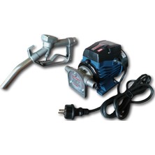 Düzey 220 Volt 3/4'' Hortum Çıkışlı Dıştan Çekme Mazot Aktarma Sıvı Transfer Pompası (Su - Süt - Yağ) & Akaryakıt Tabancası Seti