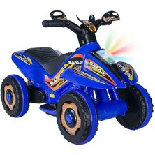 UJ Toys Safari Müzikli ve LED Işıklı Akülü/bingit Mavi Atv 6V