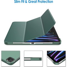 MobaxAksesuar Apple iPad Pro 11 4. Nesil 3. Nesil 2022 2021 Kılıf PU Deri Smart Standlı Case A2377 A2459 A2301 A2460