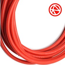 Amass Yumuşak Silikon 14 Awg Kırmızı Kablo 1 Metre