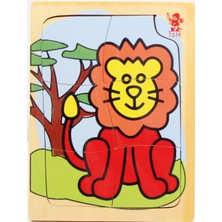 Işık Yayın Oyuncak Aslan Ahşap Puzzle