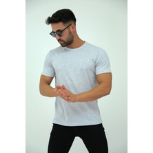 JettStore Erkek Slim Fit Bisiklet Yaka %100 Pamuklu Basic Tişört