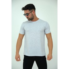 JettStore Erkek Slim Fit Bisiklet Yaka %100 Pamuklu Basic Tişört