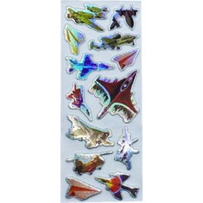 Limmy Sticker Kabartmalı Stiker Defter, Planlayıcı Etiket Uçak (CB304) 16X7 cm