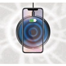 Velliw Wireless Charger Pad 10W Kablosuz Hızlı Şarj Cihazı Android Apple Iphoneuyumlu Şarz Standı