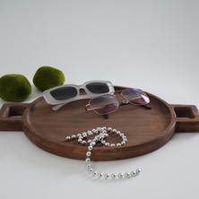Koza Wood Art Doğal Ahşap Sunum Tahtası, Sunum Tepsisi, Servis Tahtası Kayın Ağacı