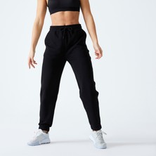 Decathlon DOMYOS Kadın Siyah Regular Eşofman Altı 500 - Fitness