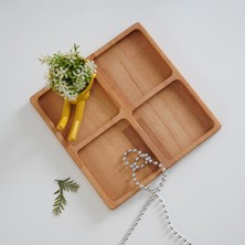 Koza Wood Art 4 Bölme Kahvaltı Ve Çerezlik