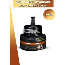 Dopar Fabcare Ayakkabı Bakım Kremi Boyası Cam Kavanoz Süngerli 50 ml