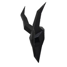 DemirADS Geometrik Desen Lazer Kesim Metal Geyik Kafası Origami Duvar Dekorasyonu
