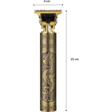 Modaland Vintage Görünümlü Güçlü 4 Farklı Başlıklı USB Şarjlı Manuel Tıraş Makinası