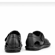 Lusco Shoes Hakiki Deri Ortapedik Erkek Sandalet