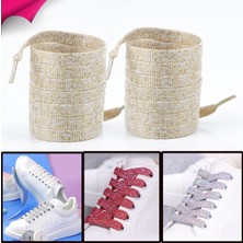 Airyfoot Airyfoot Krem 120 cm Simli Yassı Bağcık, Bot, Spor, Converse, Günlük Ayakkabı Bağcığı