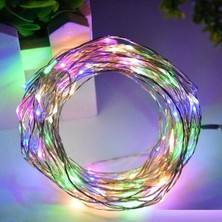 Herşey Var Burda 3 Metre Renkli Pilli LED Işık Renkli LED Işık
