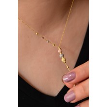 Papatya Silver 925 Ayar Gümüş 3 Renk Akışlı Sim Dorika Kolye