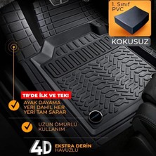 Entelux Nissan Qashqai+2 2019-2020-2022-2023 Uyumlu 3D Havuzlu Paspas Takımı
