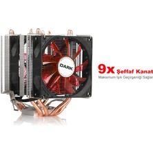 Universal Dark Freezer X94 DKCCX94RD Amd/ıntel Am2/soket 1156 Işlemci Fanı