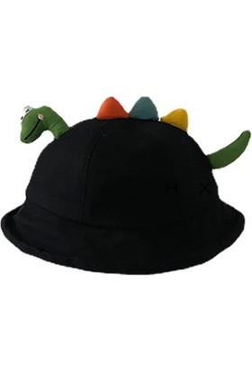 İyi Kalite Çocuk Balıkçı Şapkası Ilkbahar ve Sonbahar Süper Sevimli Sevimli Dinozor Güneş Koruyucu Şapka (Yurt Dışından)