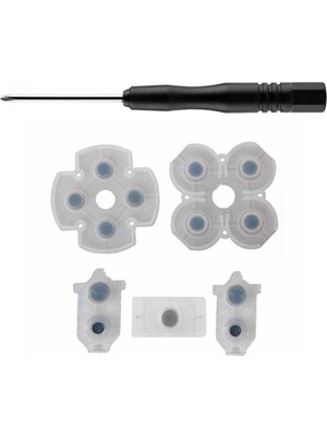 Pop Konsol Playstation 4 Tamir 030 040 050 055 İç Lastik Silikon ve Tornavida Seti PS4 Kol Yedek Parça