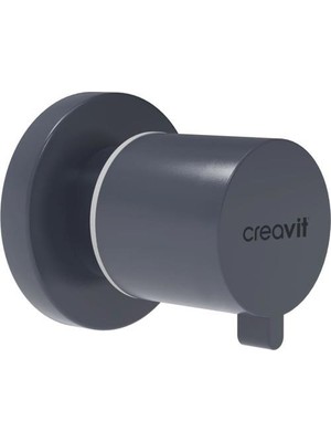 Creavit Aç-Kapa Ara Kesme Valfi 1/2-1/2 Mat Basalt