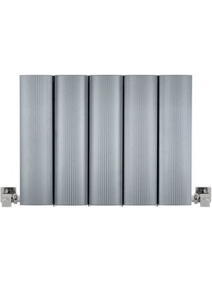 Hammam 300 x 395 mm Amber Yatay Gümüş Gri Alüminyum Radyatör Standart Bağlantı