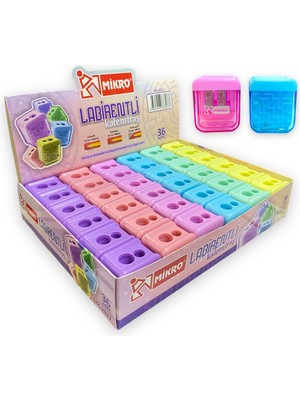 Mikro MK-2027-36 Kalemtıraş Labirentli 36 Lı Paket