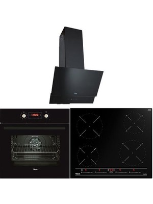 Teka Ankastre Set Siyah(Hak 629 Bk Turbo Buhar Destekli-Ibc 64010-ATV 60 )