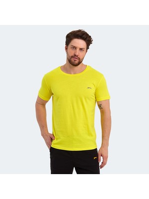 Slazenger SANDER KTN Erkek Tişört Açık Sarı