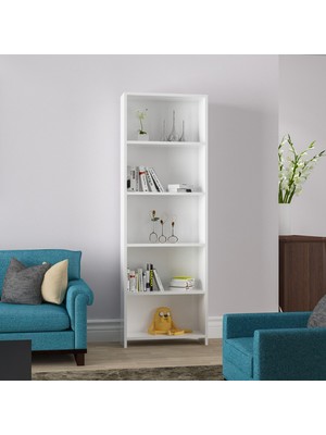 Modilayn 5 Raflı Kitaplık Kütüphane