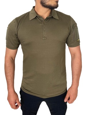 Wolftrap Tactical Polo Yaka 2 Cepli Kısa Kollu Taktik T-Shirt Haki