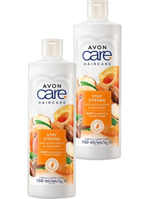 Avon Care Kayısı ve Shea Özü Şampuan ve Saç Kremi 700 ml İkili Set