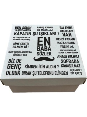 Koli Kolay Baba Sözler Babalar Günü Hediye Kutusu 17x17x9cm