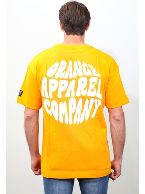 Sar-Esh Orange Company Sırt Baskılı 3 Iplikli Oversize T-Shirt