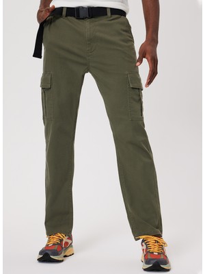 Lee Cooper Yüksek Bel Regular Straight Açık Haki Erkek Chino Pantolon 232 Lcm 221005 Rıcky Nd1 A.haki