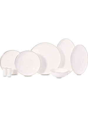 Korkmaz Diana Collection 60 Parça Gold Yemek Takımı