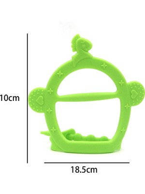 Belovee Silikon Bebek Molar Çubuk Oyuncak Yumuşak Anti -Yemek El Yatıştırıcı Diş Çıkarma Diş Çıkarma Yeşil (Yurt Dışından)