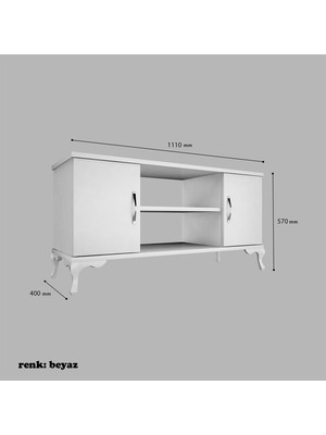Modilayn 2 Kapaklı Tv Ünitesi Tv Sehpası