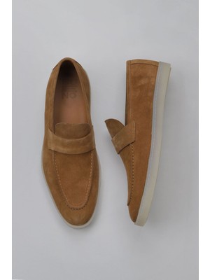 Bueno Shoes Taba Süet Erkek Loafer 11M22288