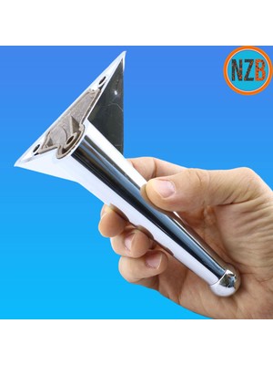 Nzb Mobilya Kanepe Sehpa Tv Ünitesi Koltuk Ayağı 14 cm Krom Renk Baza Ayak