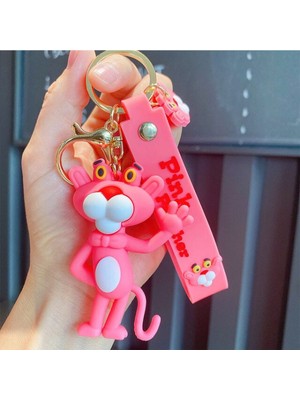Efsane Pembe Panter Pink Panther Anahtarlık ve Çanta Aksesuarı