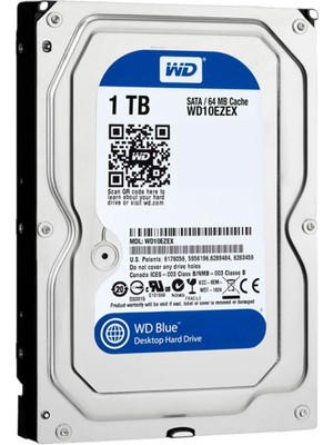 その他 Western Digital WD10EZEX 1TB SATA 6Gb/s 1TB WD Blue SATA6 7200rpm 64MB WD10EZEX Fiyatı - Taksit Seçenekleri