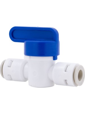 JSU Su Arıtma Cihazı Plastik Ara Vana 1/4'' Quick - Hat Kesme Vanası (6mm iç çap)
